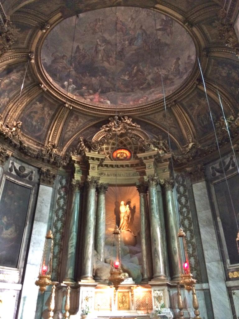 Eglise Saint Sulpice - plafond peint de la coupole - Paris
